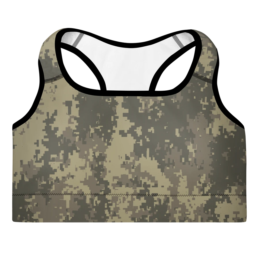 Stealthy Camo All-Over Sports Bra product image (1)