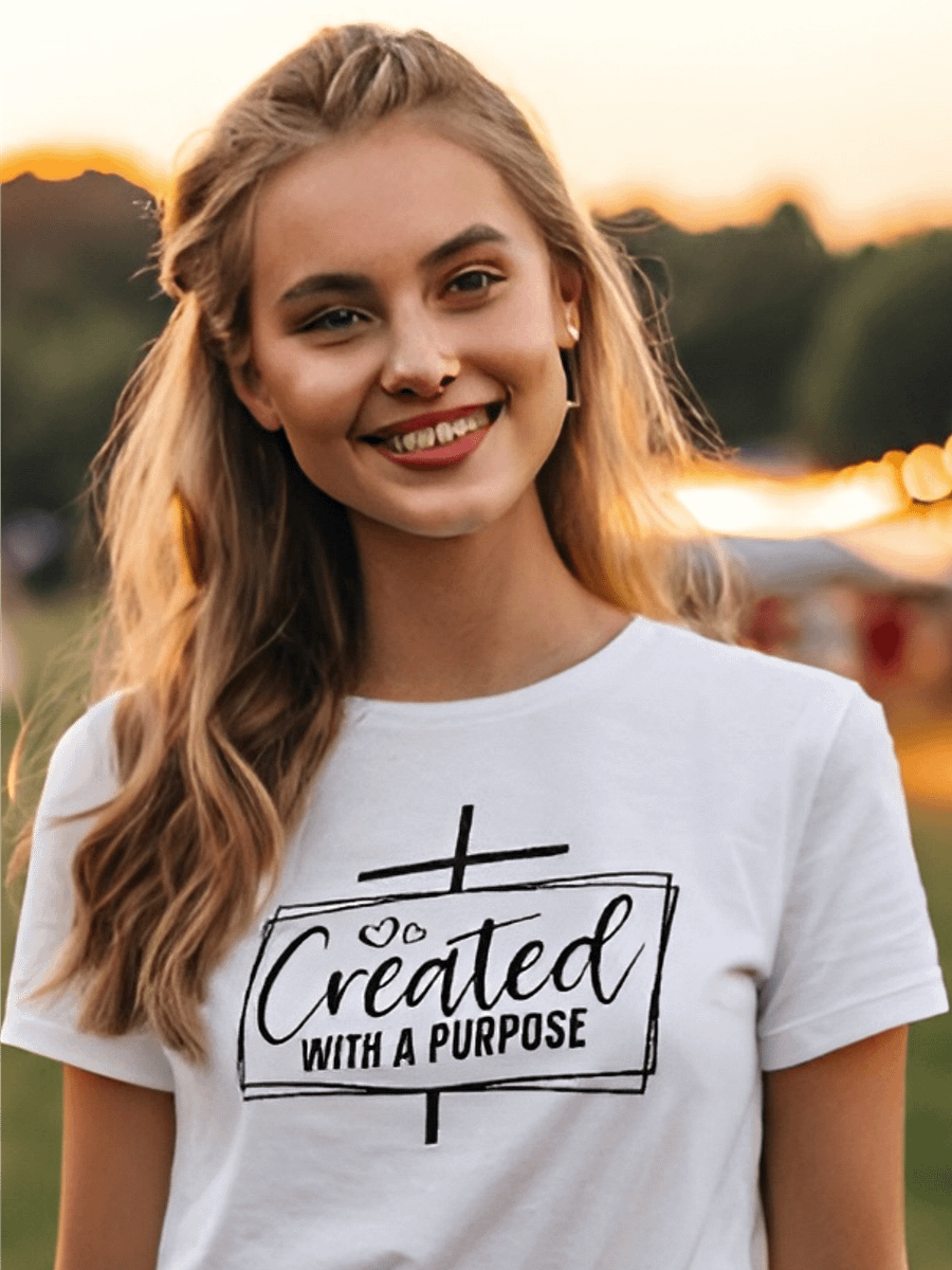 Created With A Purpose - Women's White T-Shirt product image (1)