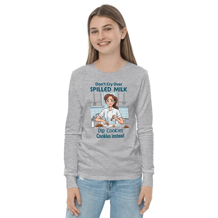 Spilled Milk, Dipped Cookies Long Sleeve Tee product image (20)