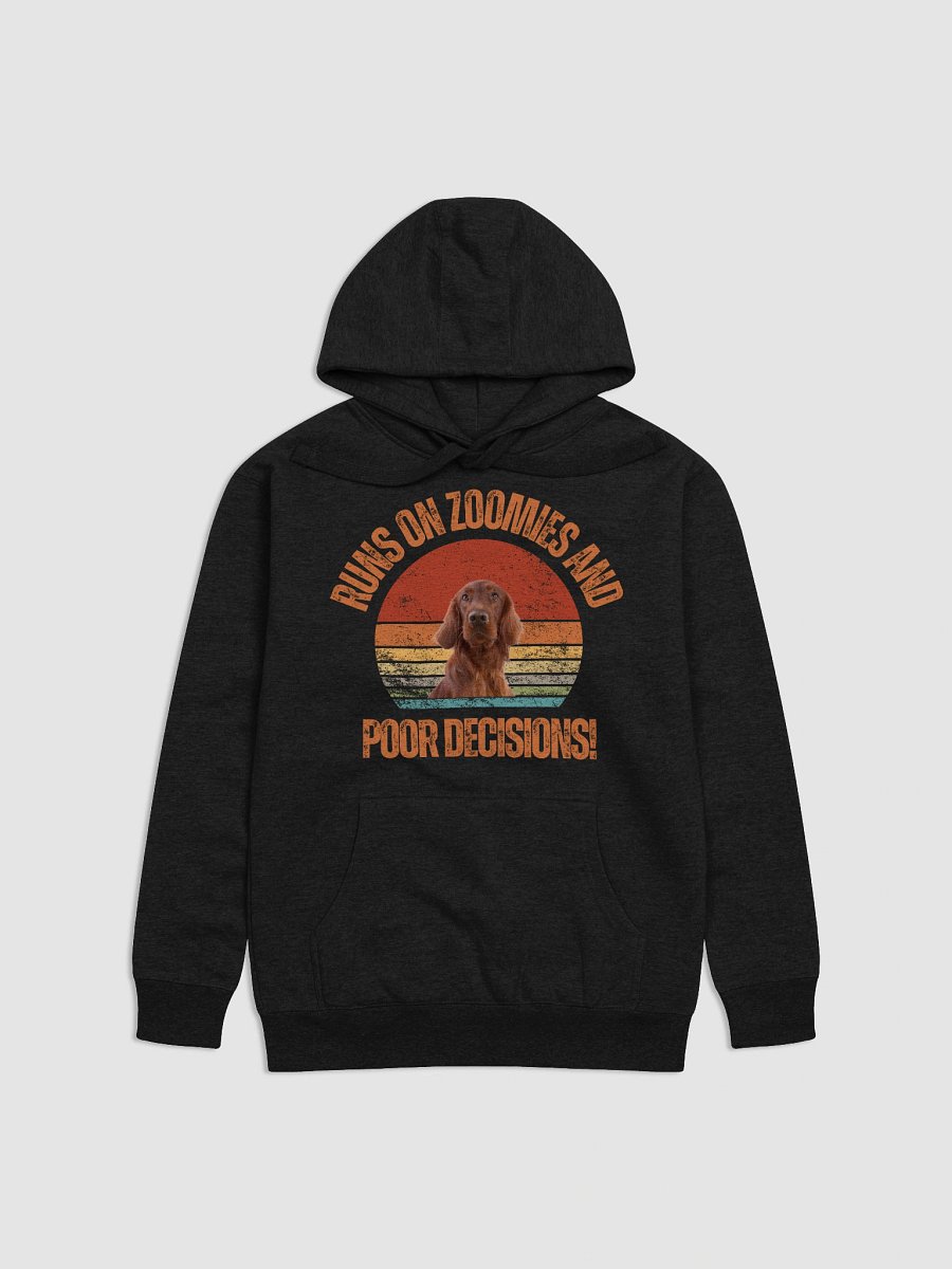 Zoomies & Poor Decisions Irish Setter Unisex Hoodie product image (1)