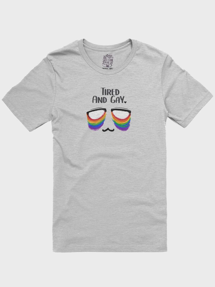 Tired and Gay - Pride Flag Classic Fit TShirt product image (1)