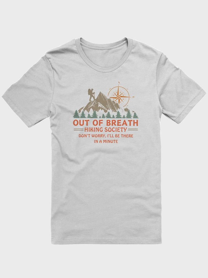 Out of Breath Hiking Society Light Unisex Jersey Short Sleeve Tee product image (101)
