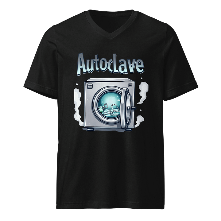 Sterilization Station Cartoon Autoclave V-Neck Tee product image (1)