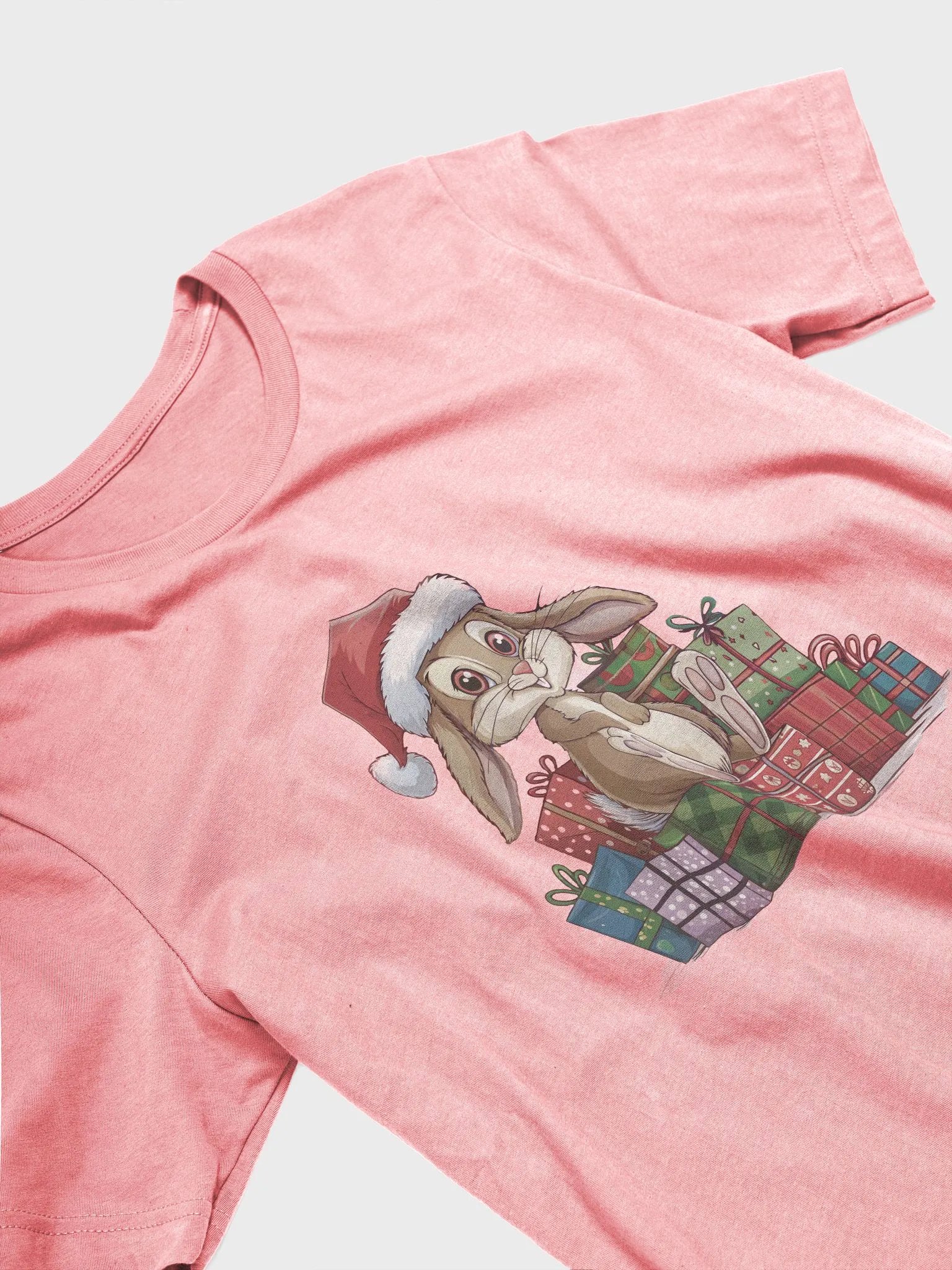 Santa Bunny Bella+Canvas Supersoft T-Shirt product image (66)
