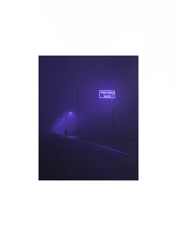 "Hope faded quietly" Matte Poster product image (4)