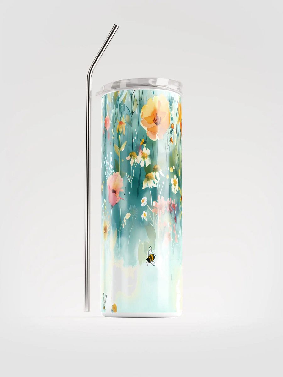 Blossom Breeze Stainless Steel Tumbler, Yellow, Green, Pink, White product image (4)