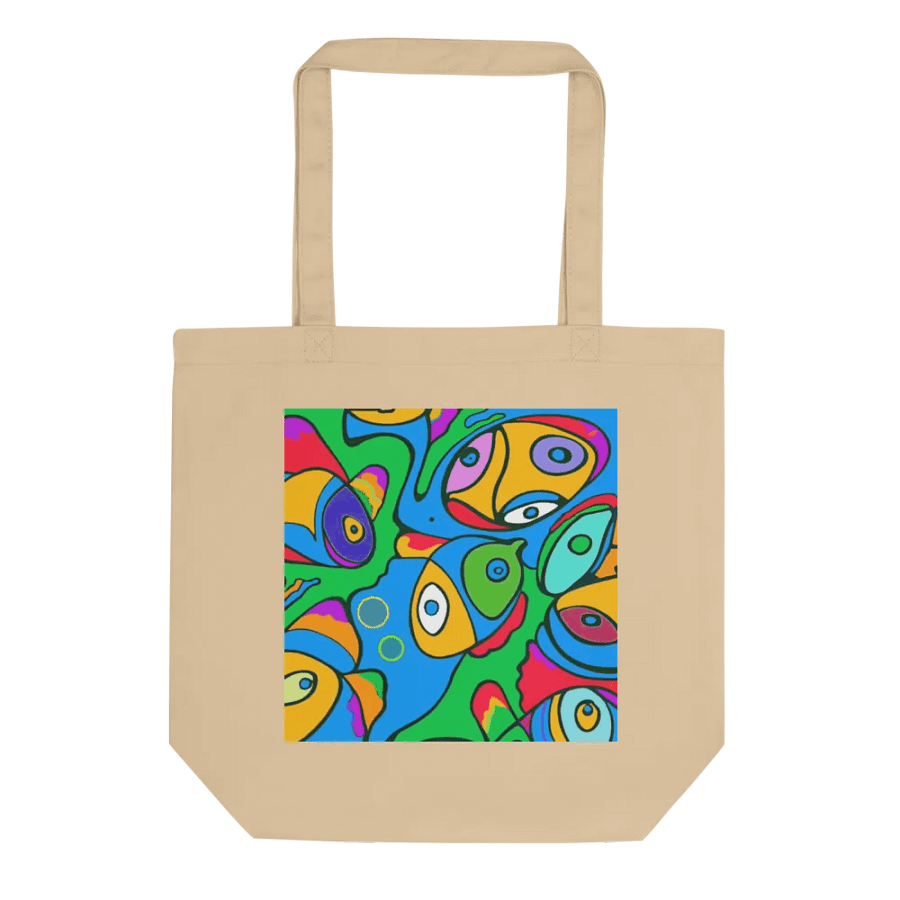 Vibrant Fish Abstract Eco Tote Bag product image (4)