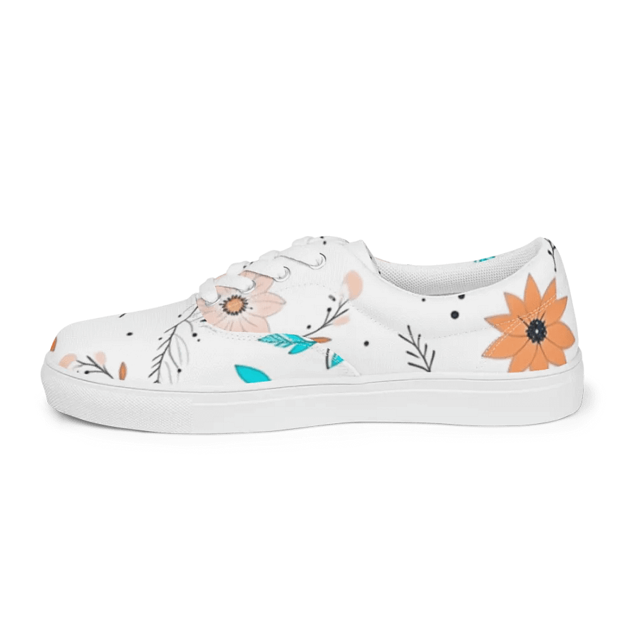 Blossom Charm -Women's Lace-Up Canvas Shoes product image (3)