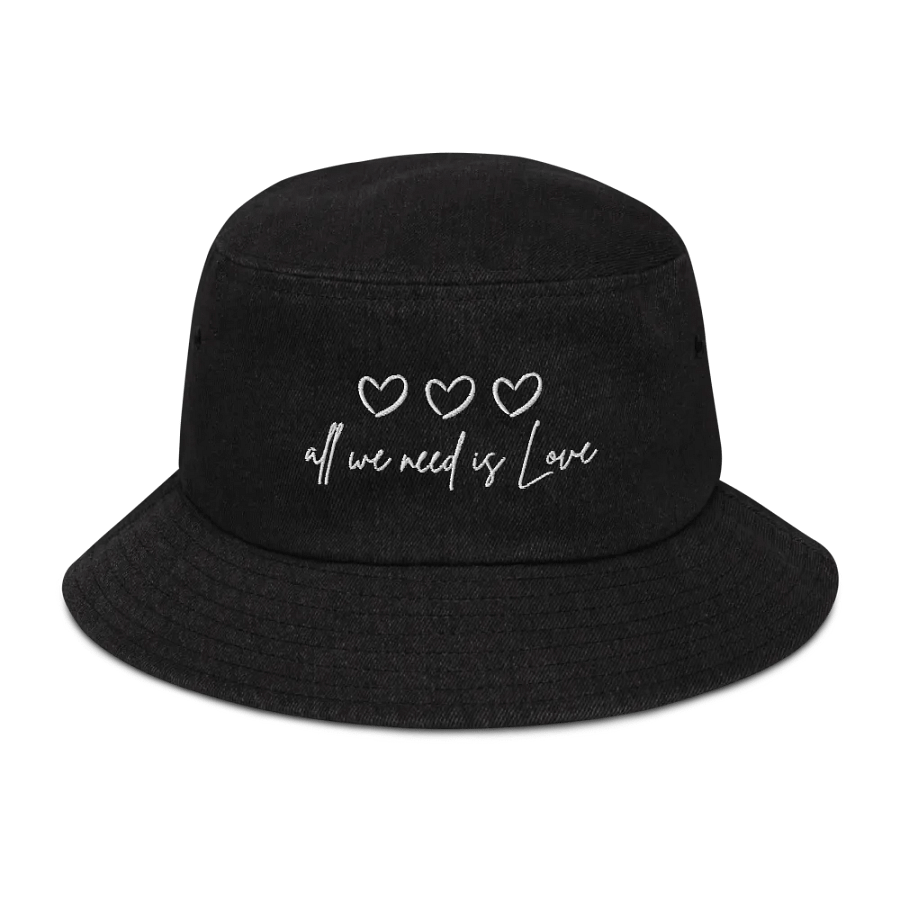All we need is love | Denim Bucket hat product image (1)