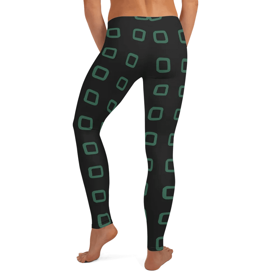 Customizable Grid Green Leggings product image (8)