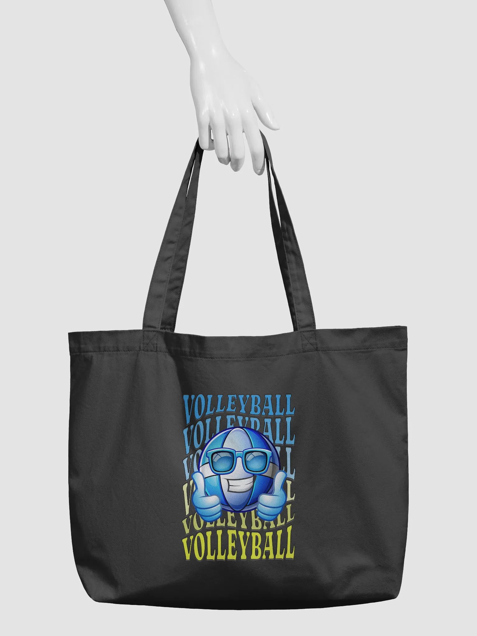 Thumbs Up Volleyball Organic Tote Bag product image (3)