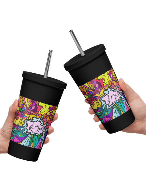 Cosmic Swirl Insulated Tumbler - Wave at Sunset product image (17)
