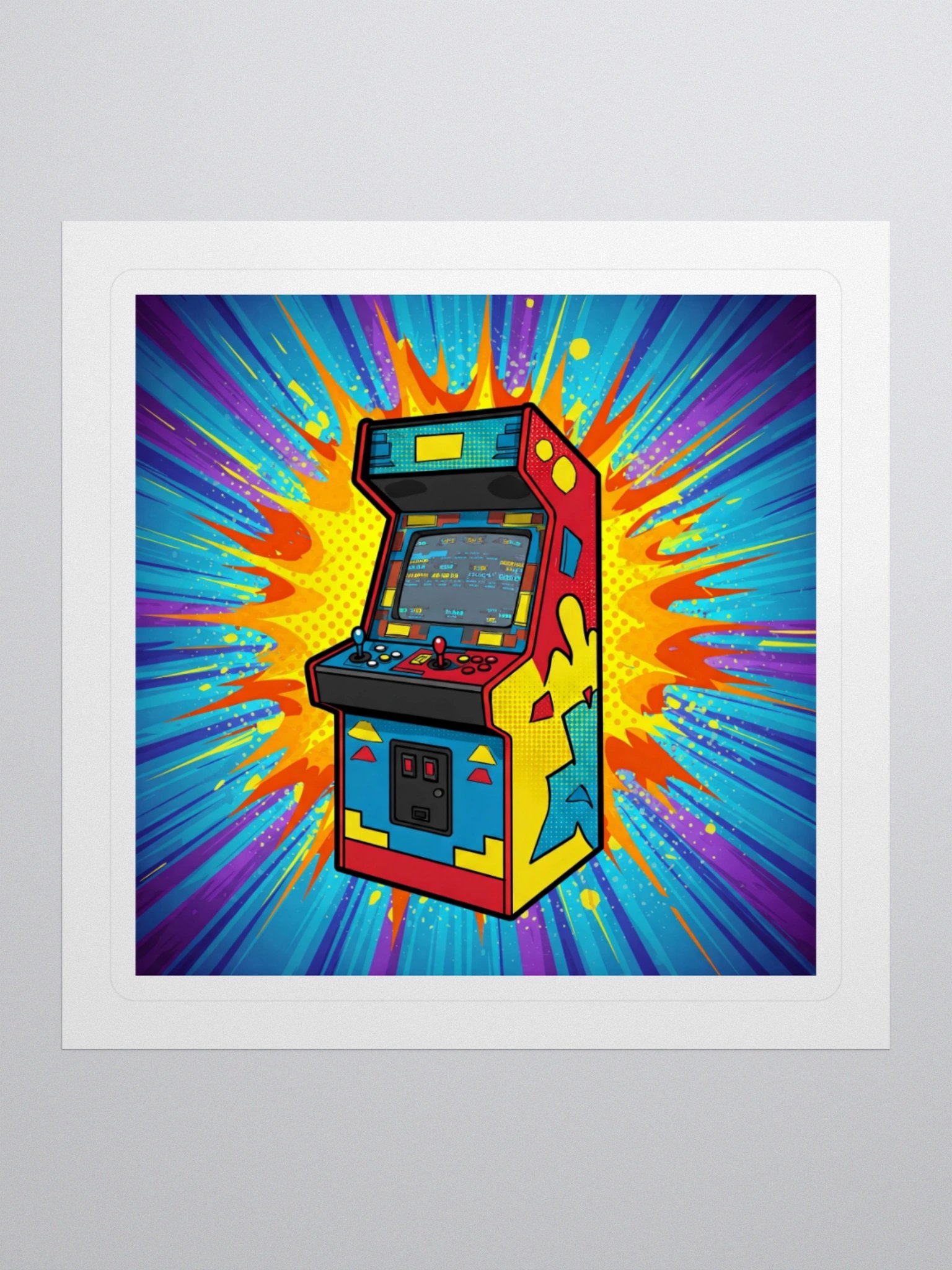 Retro Arcade Explosion Sticker Set product image (1)