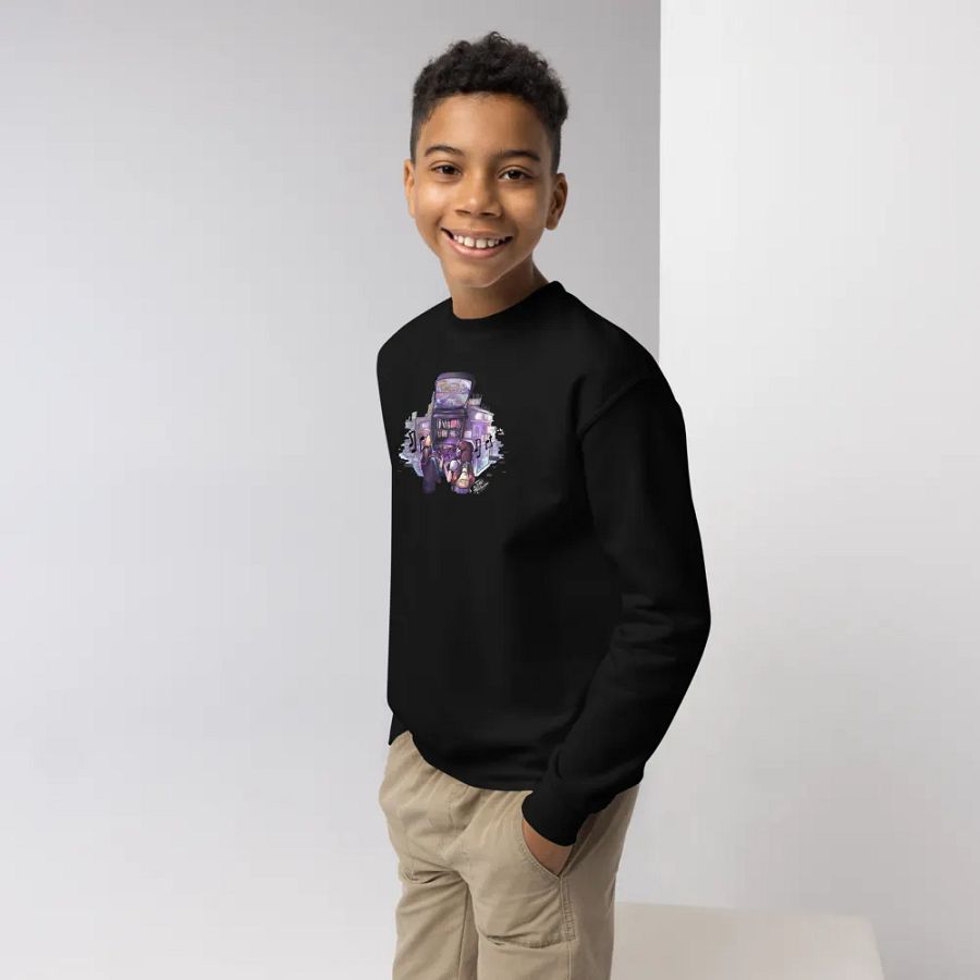 Youth Crew Neck Sweatshirt (Purple Dreams Design) product image (5)