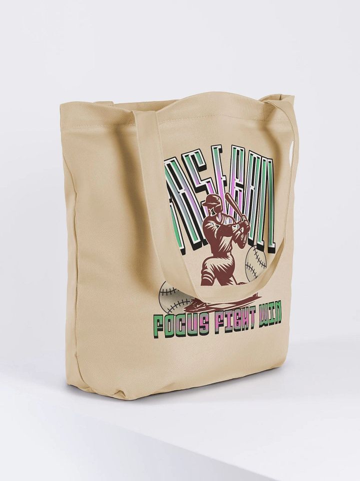 Focus Fight Win Baseball Tote Bag product image (4)