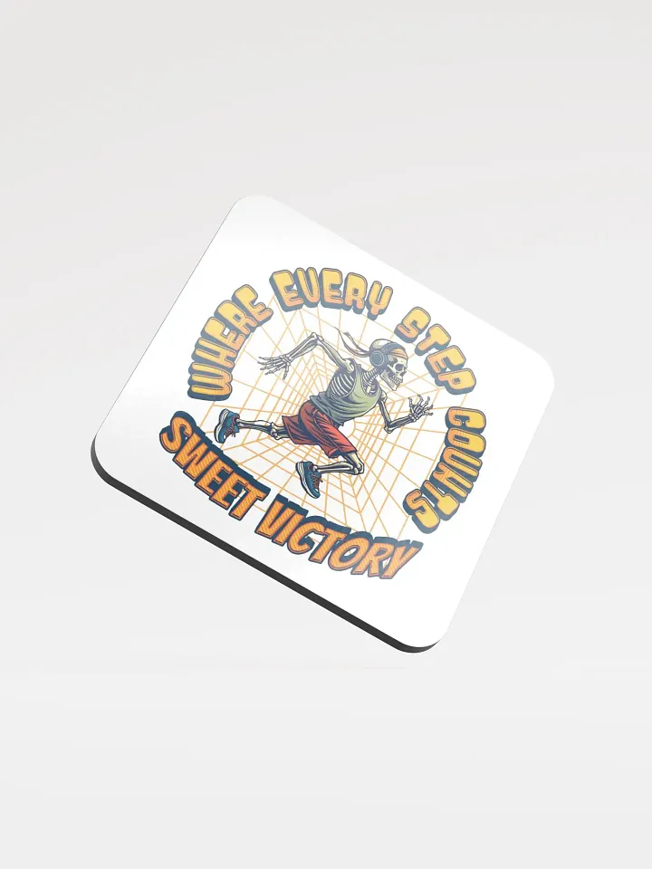 Where Every Step Counts Sweet Victory Runner Skeleton Cork Coaster product image (2)