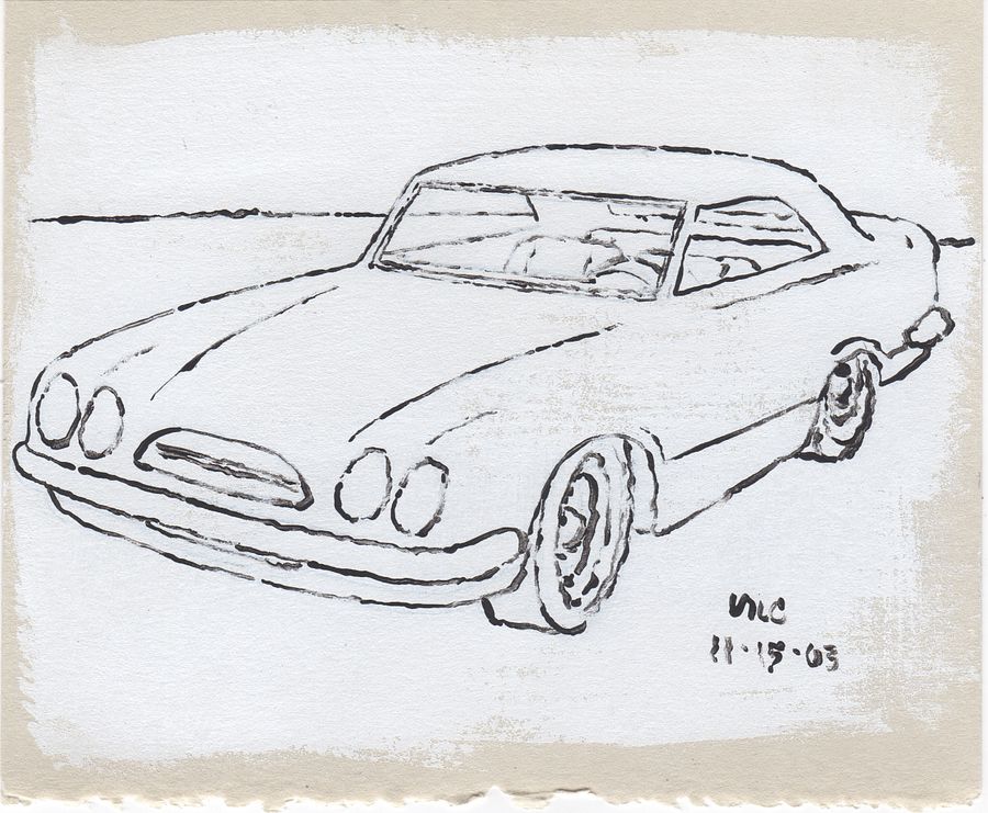 White Car #3 Print product image (1)