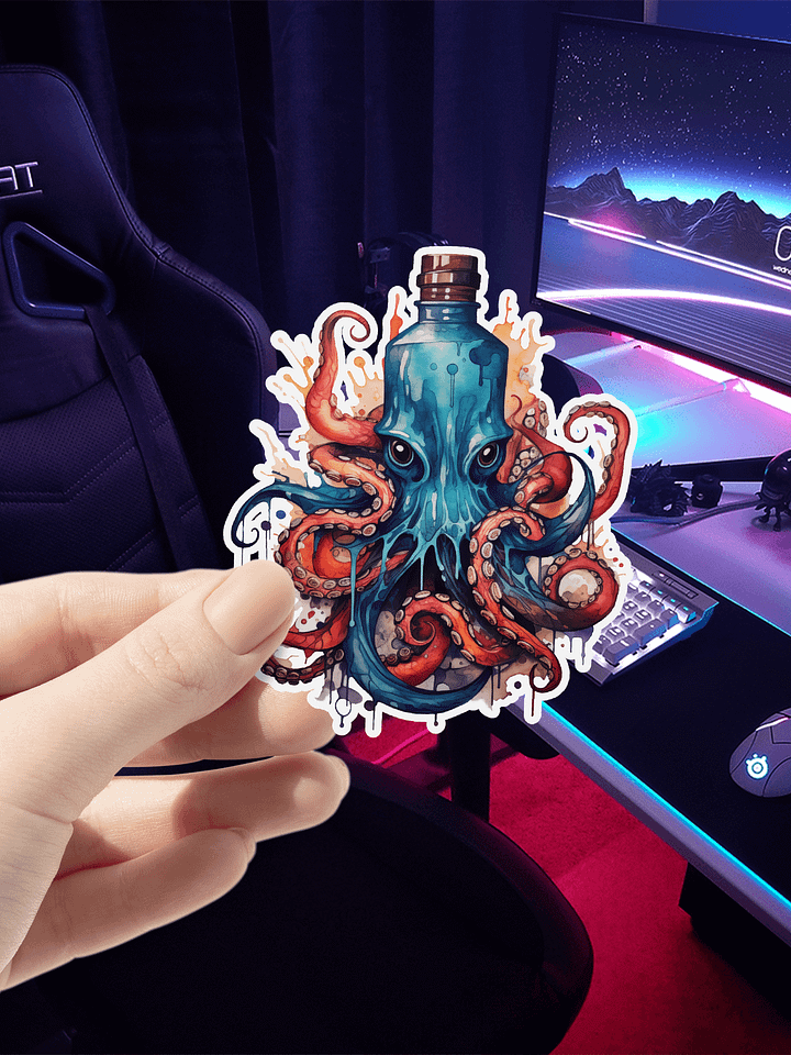 Octo-Bottle Sticker product image (1)