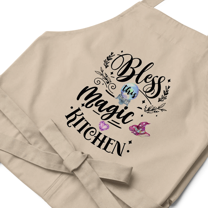 Bless This Magic Kitchen APRON - Witchy, Kitchen Witch, Magic Kitchen Gift product image (1)