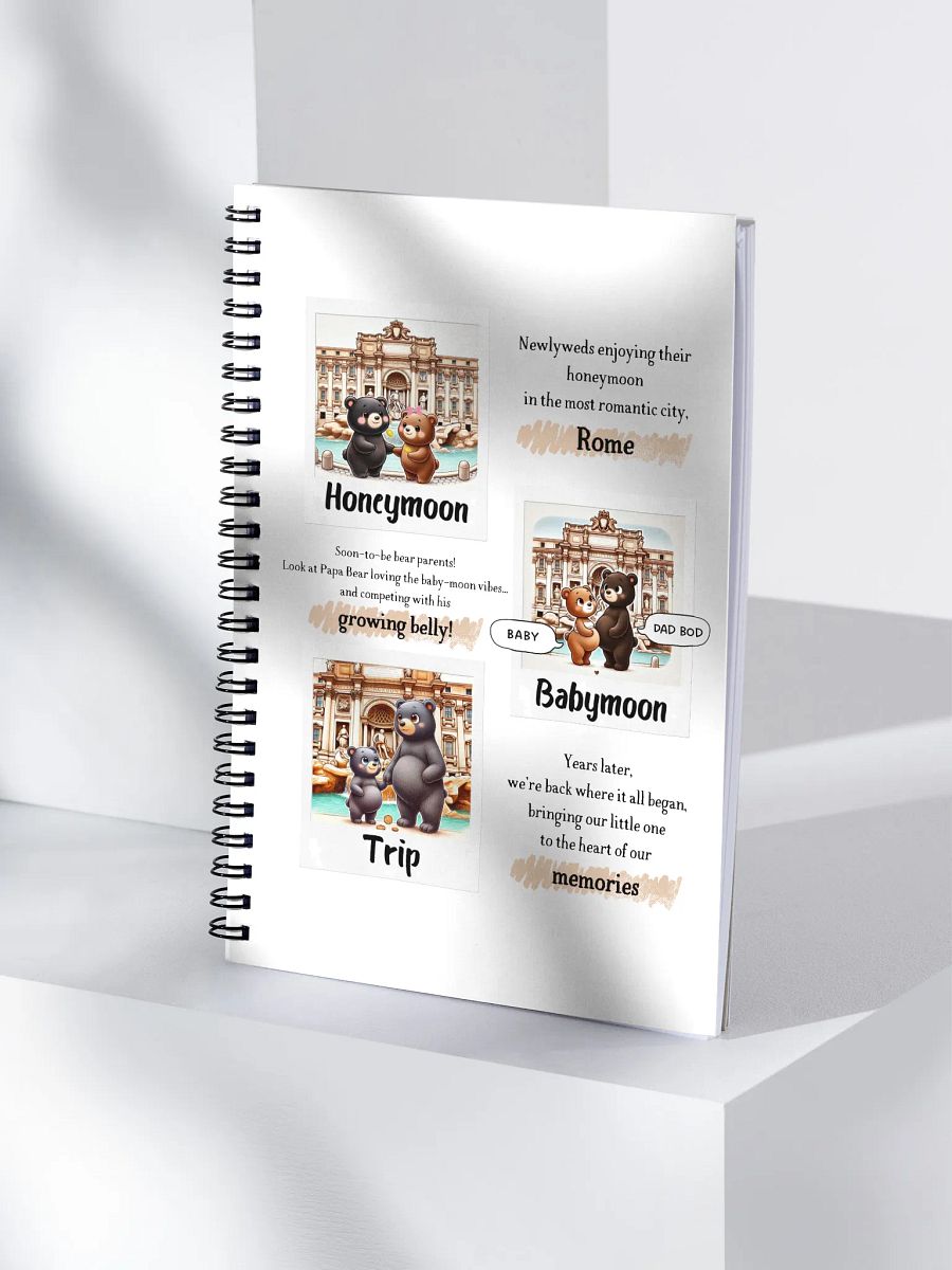 Honeymoon to Family Trip Spiral Notebook product image (4)