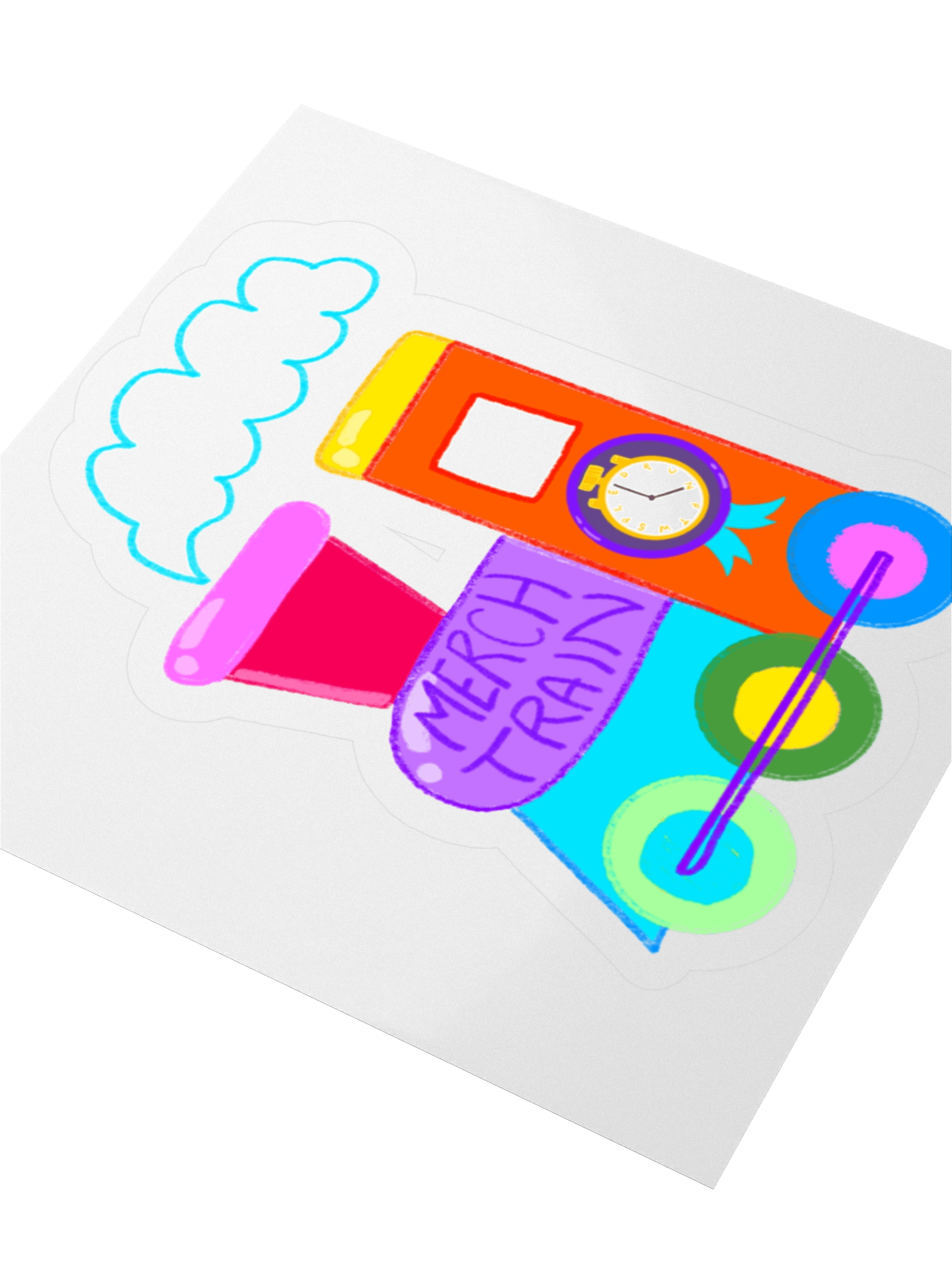 Merch Train Engine Sticker product image (3)