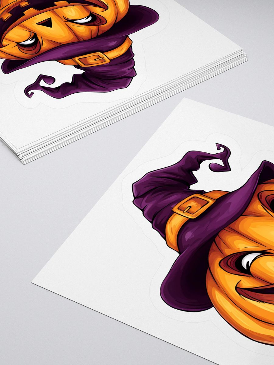 Smiling Witch Jack-o-Lantern Sticker product image (10)