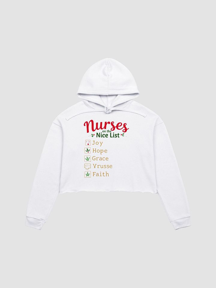 Holiday Cheer Nurses Crop Hoodie product image (2)