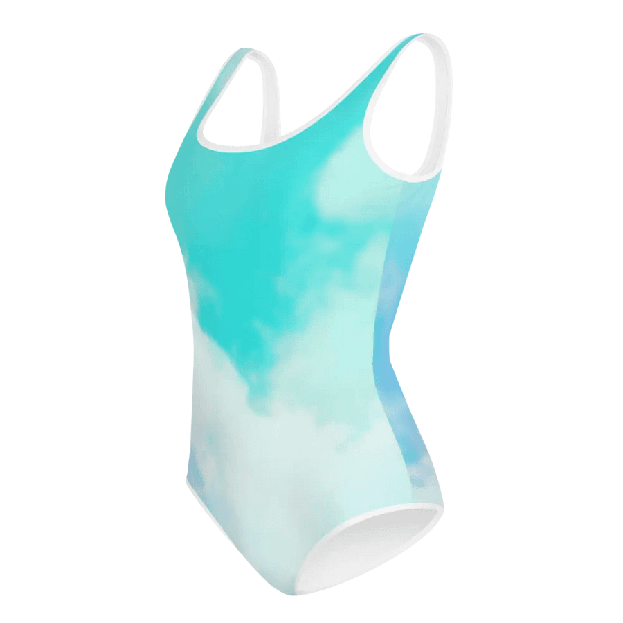 Blur cloud rainbow Design Youth One Piece Swimsuit - V2 product image (4)