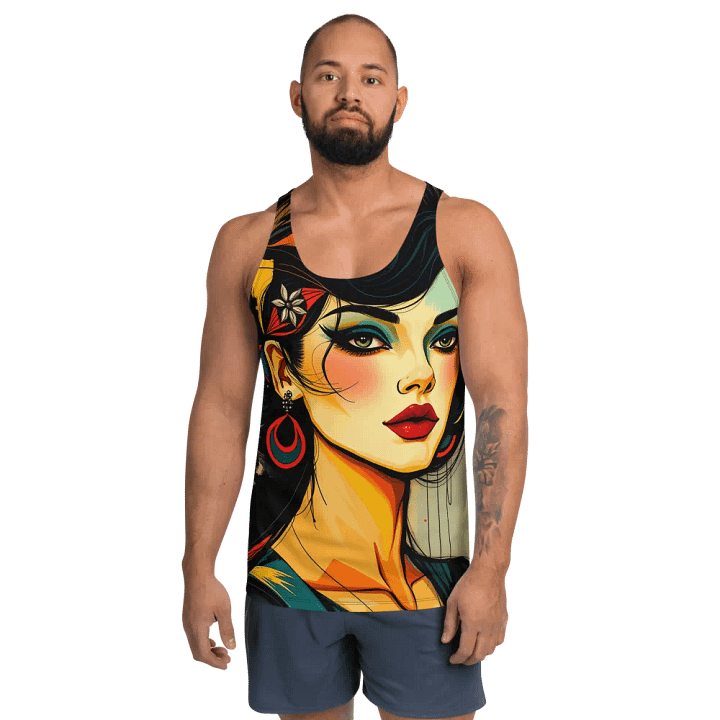 Geometric Glamour All-Over Tank Top unisex product image (1)