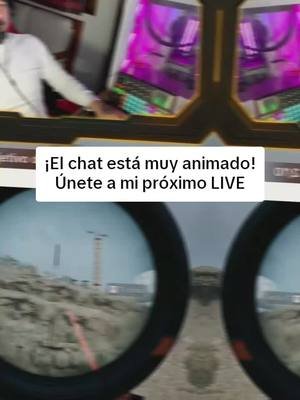 ¡El chat está muy animado!Únete a mi próximo LIVE
