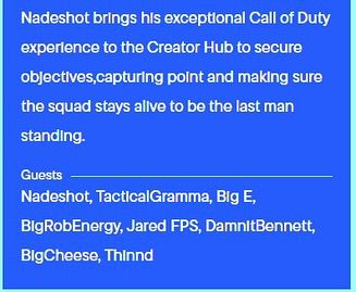 I am extremely excited to participate in this @nadeshot COD takeover at @DreamHackNA @DreamHack on Friday, May 23rd, from 1 p...