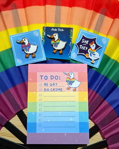 Last year I backed this fabulous Be Gay, Do Crime goose Kickstarter from @gaybreakfast and my rewards arrived this morning!! ...