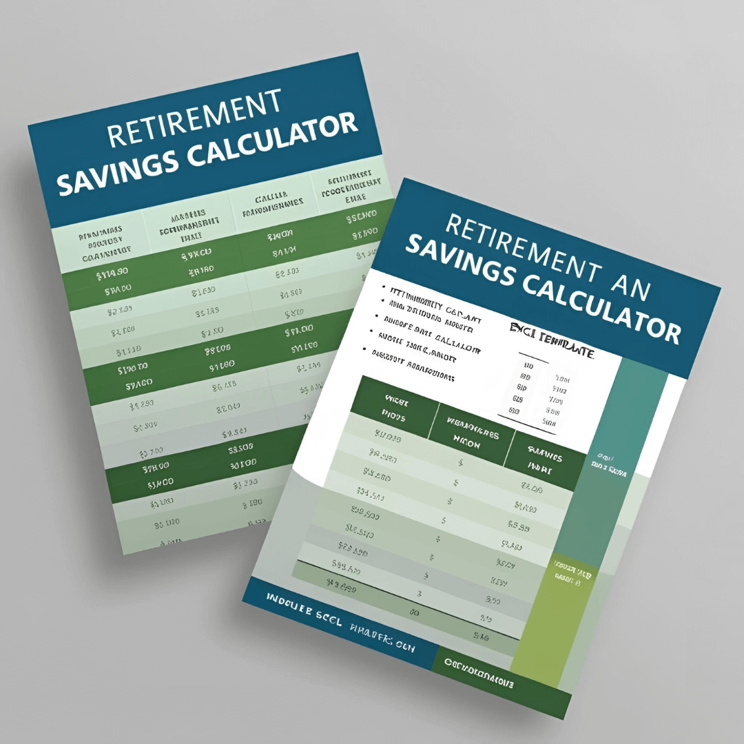 Retirement And Savings Calculator Excel Template Bundle product image (4)