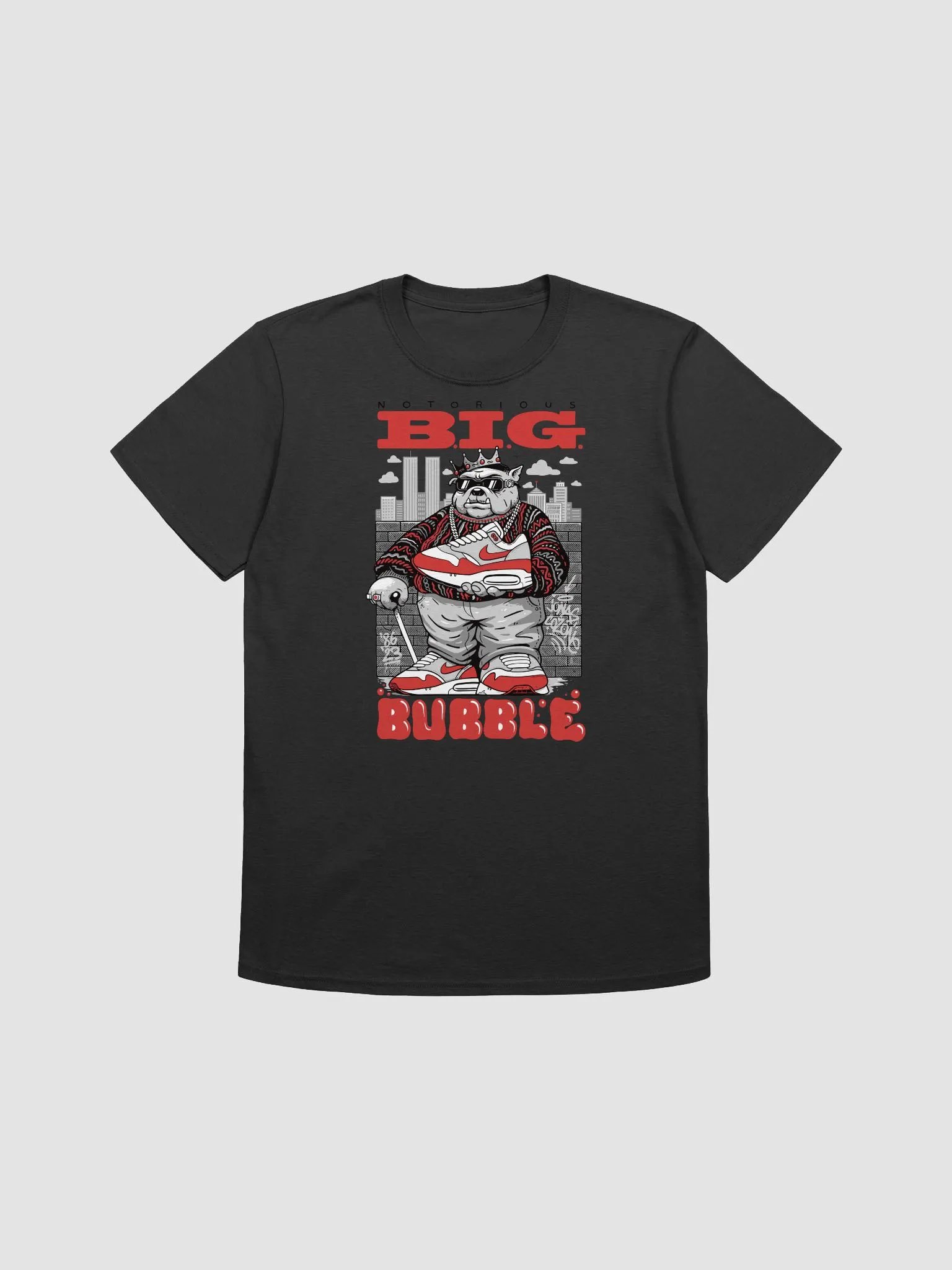 Big Bubble Bulldog Streetwear T-Shirt product image (3)