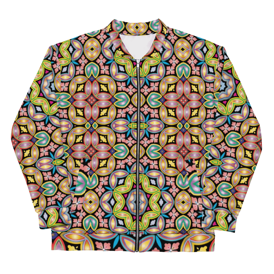 Batik Kawung Red Bomber Jacket product image (5)