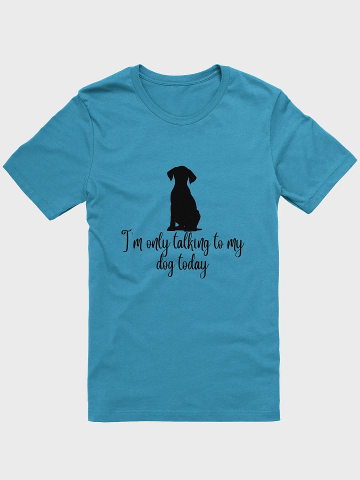 I'm only talking to my dog today t-shirt product image (1)