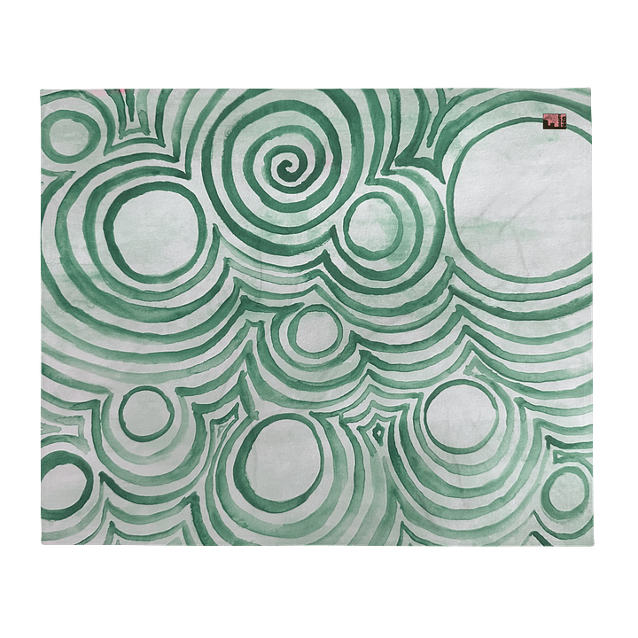 "Green Swirl" Blanket product image (1)