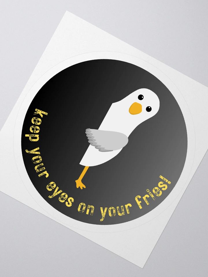 Keep Your Eyes On Your Fries! Graphic Kiss Cut Stickers product image (8)