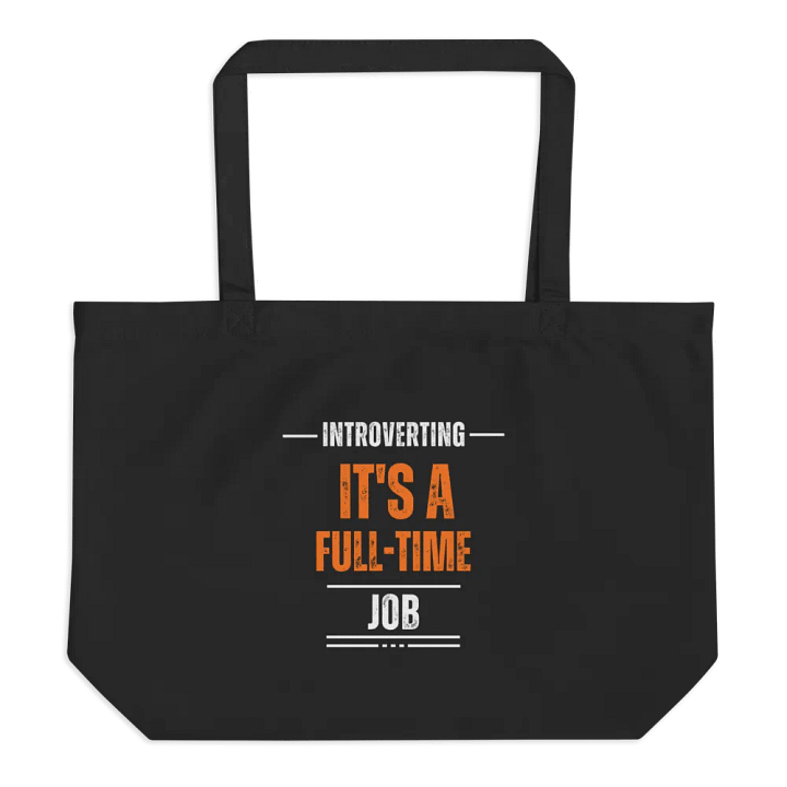Full-Time Introverting Eco Tote product image (1)