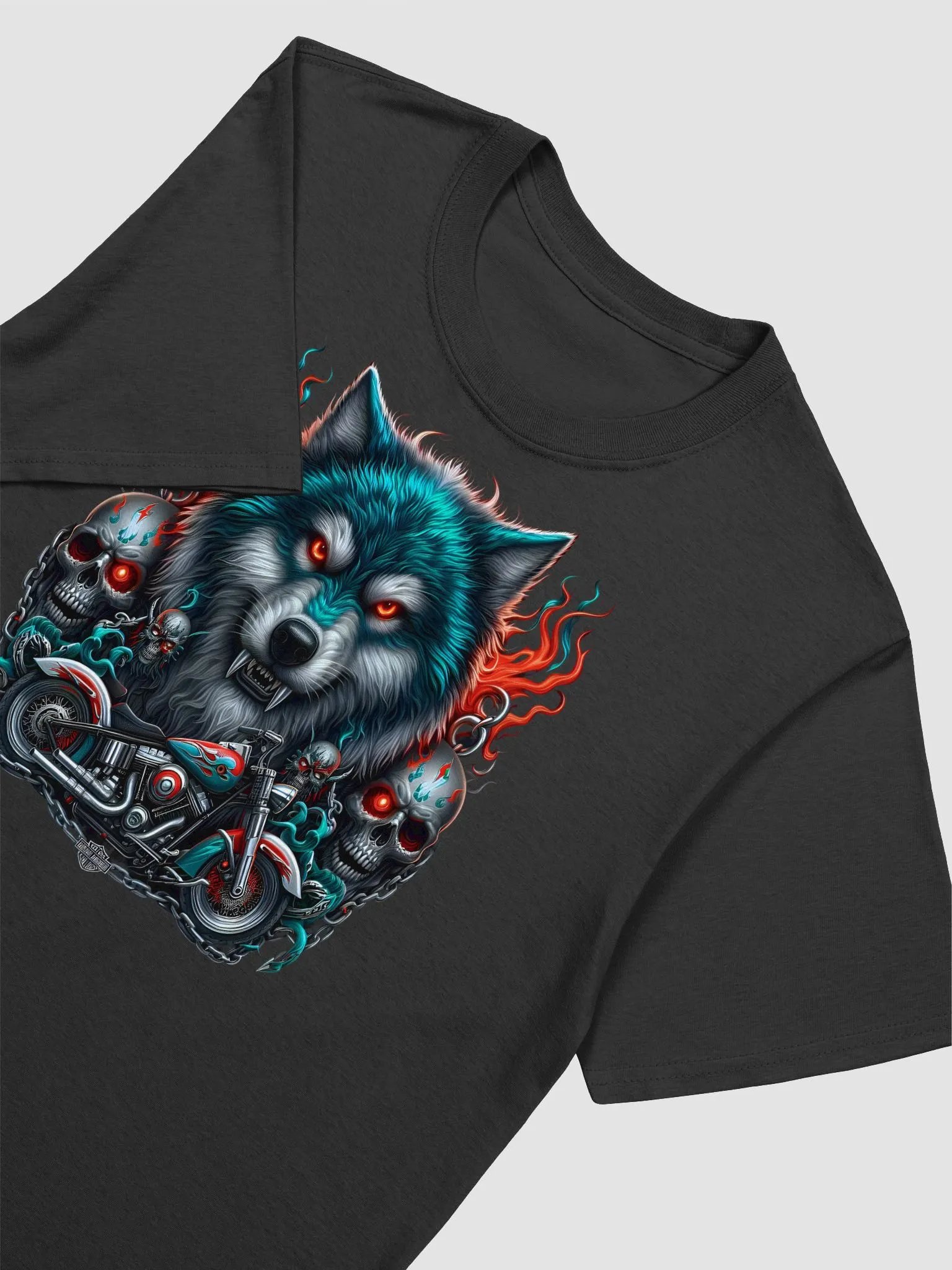 Inferno Wolf Biker Tee #6 product image (3)