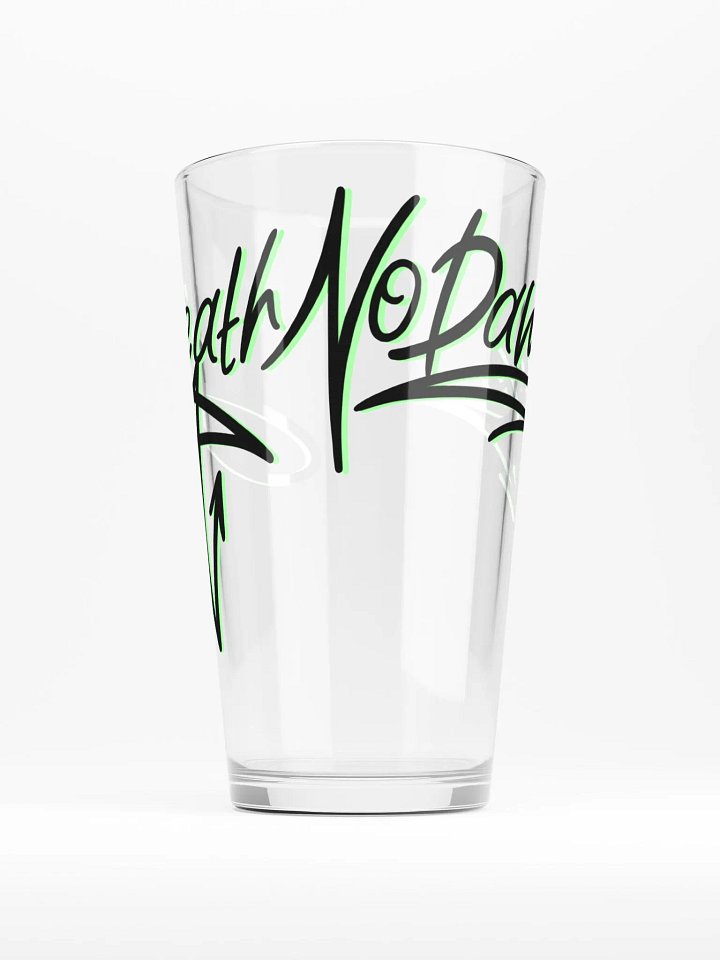 Graffiti Green 'Death No Damage' Shaker Pint Glass product image (1)