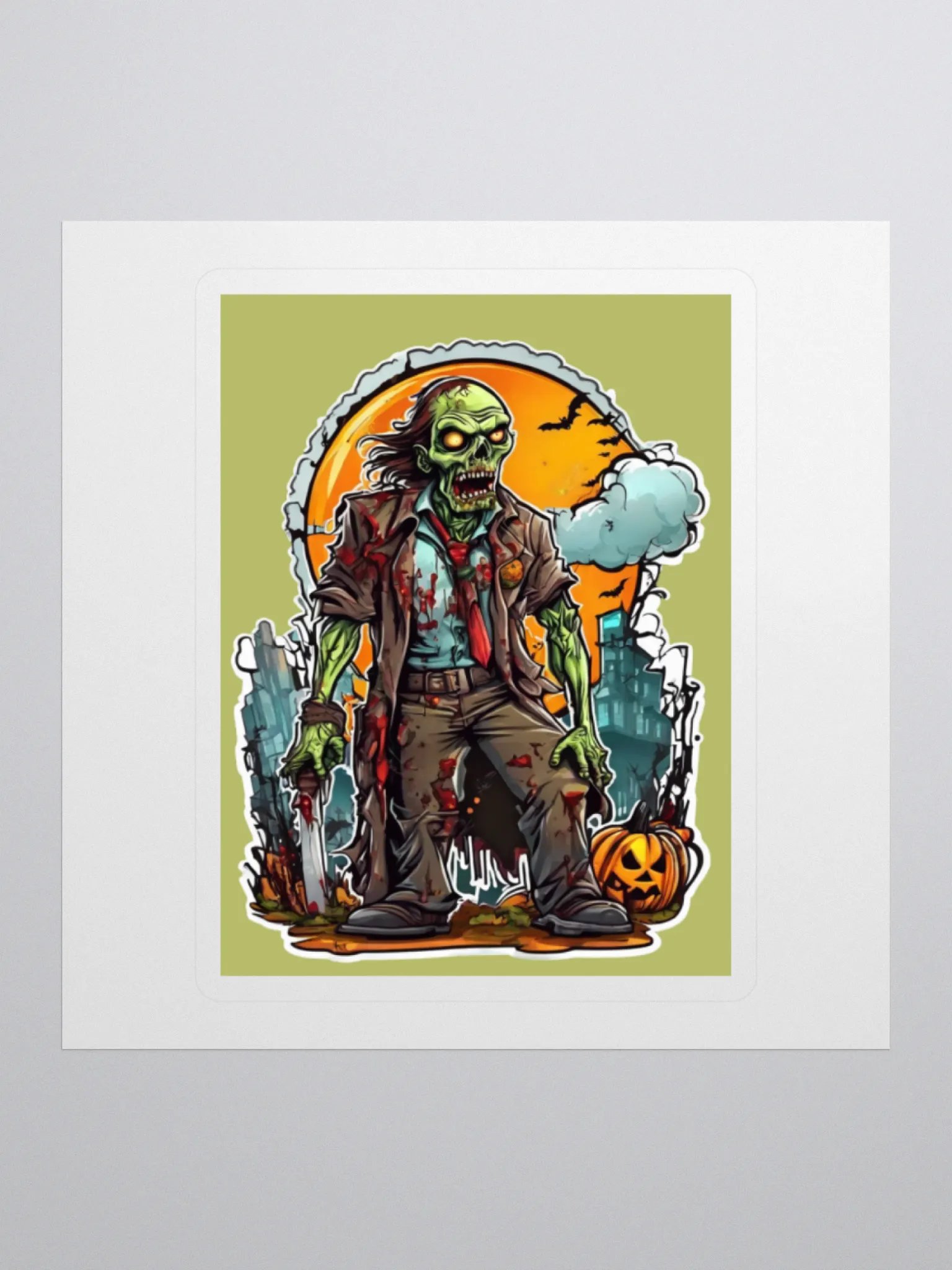 Zombie Nightmare Kiss Cut Stickers product image (1)