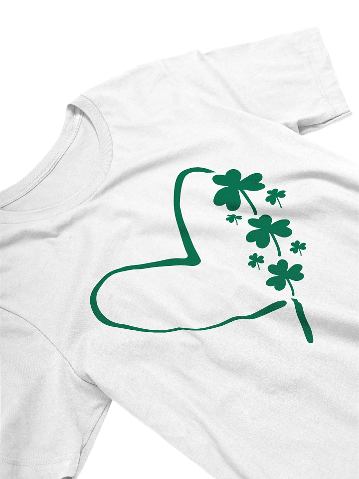 Green St. Patrick's Day Heart Unisex T-Shirt product image (2)