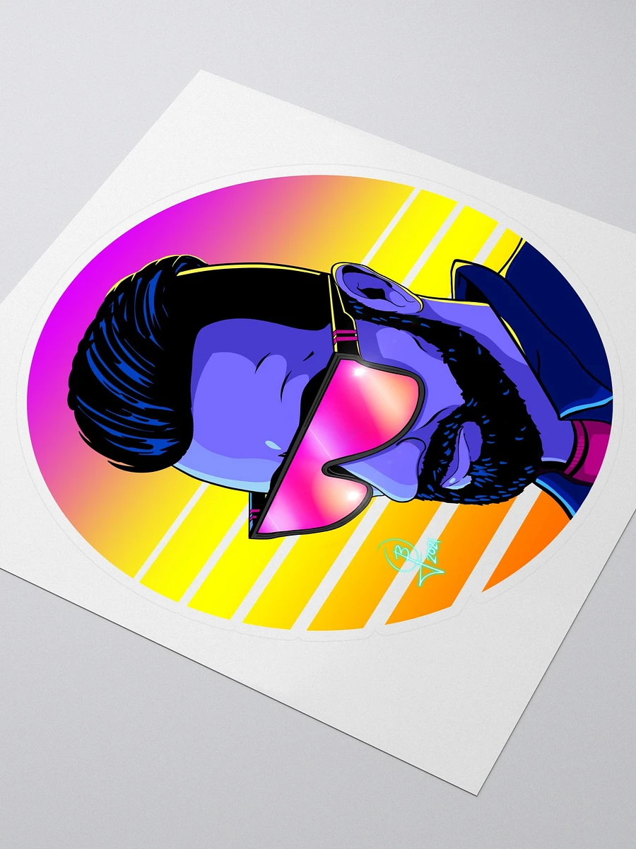 Retro Joe Synthwave Vibes Sticker product image (3)