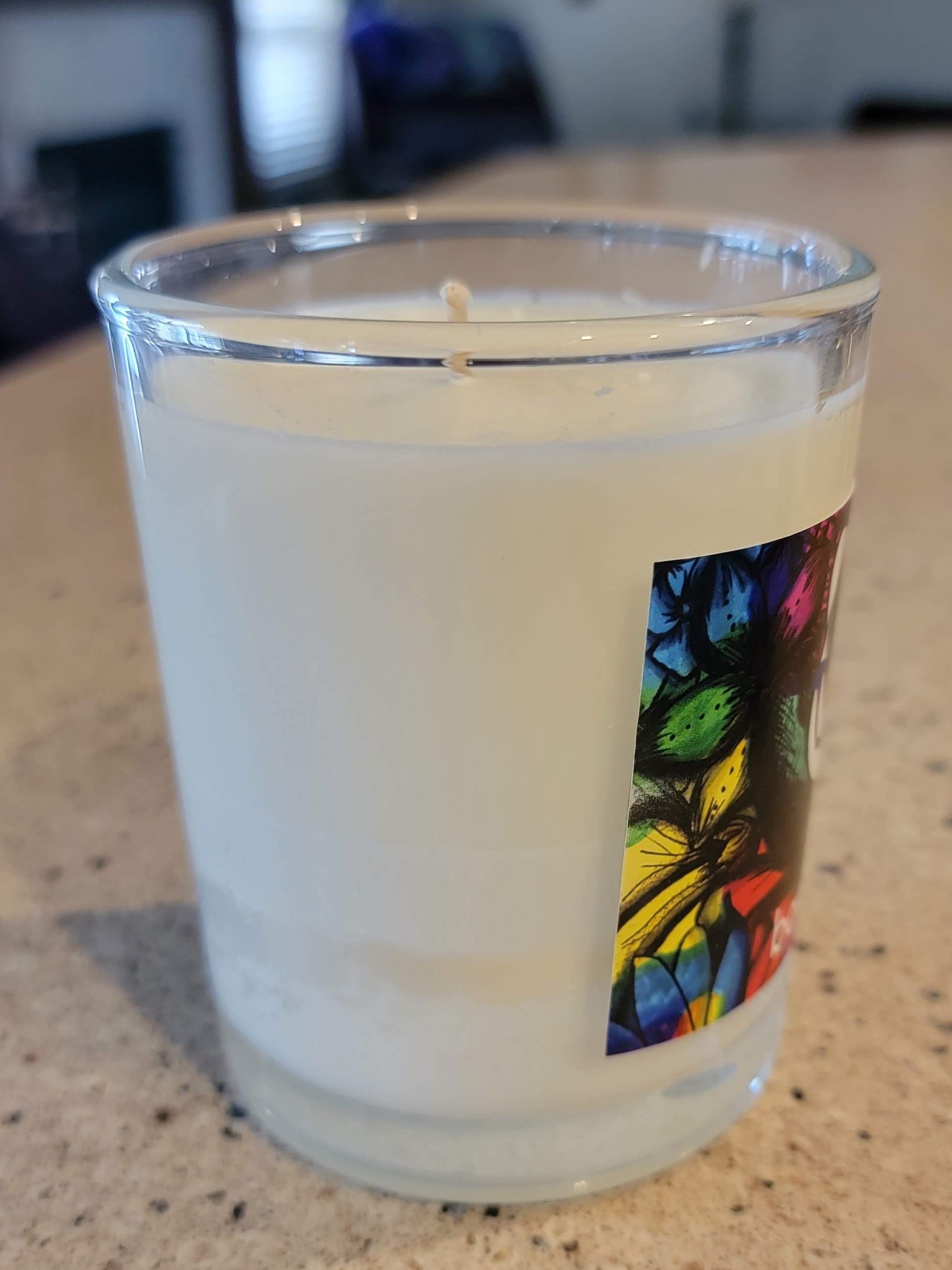 BadgerMakes Tie-Dye Flower Soy Wax Candle - Unscented product image (4)