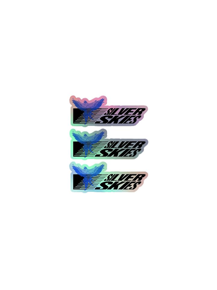 Silver Skies Anniversary Holographic Stickers product image (3)