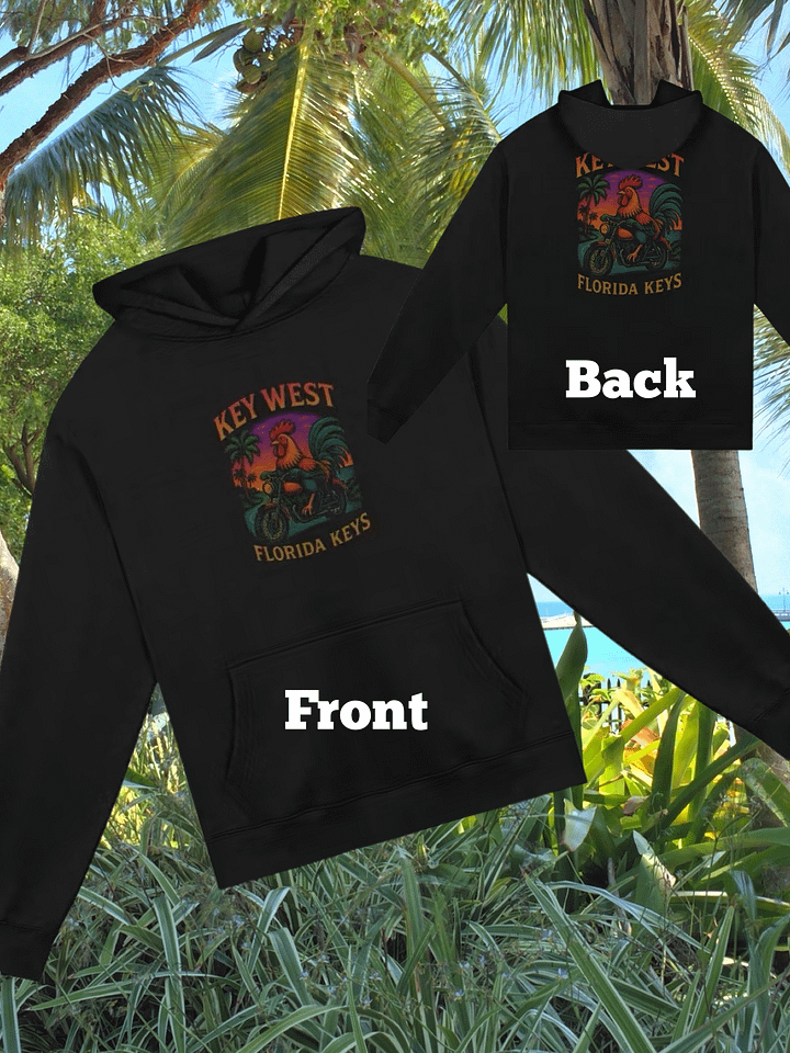 Luxe Key West Rooster Rider Paradise Hoodie product image (1)