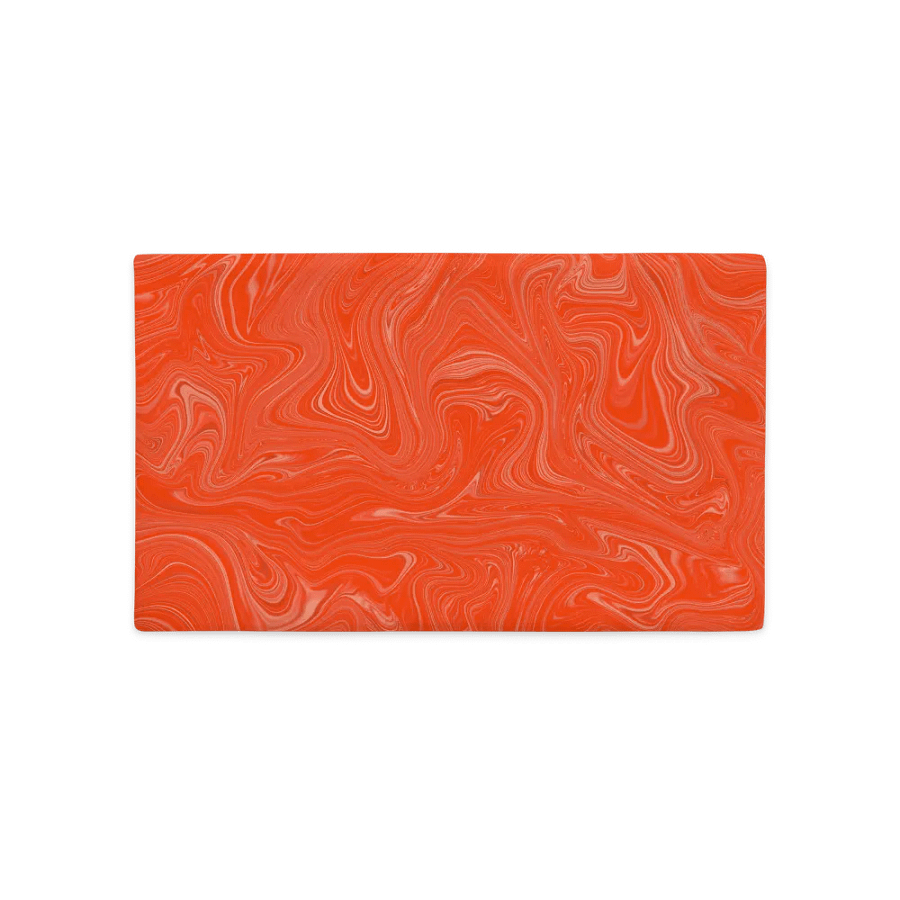 Premium Pillow Case - Orange Brown Fluid Swirls product image (5)