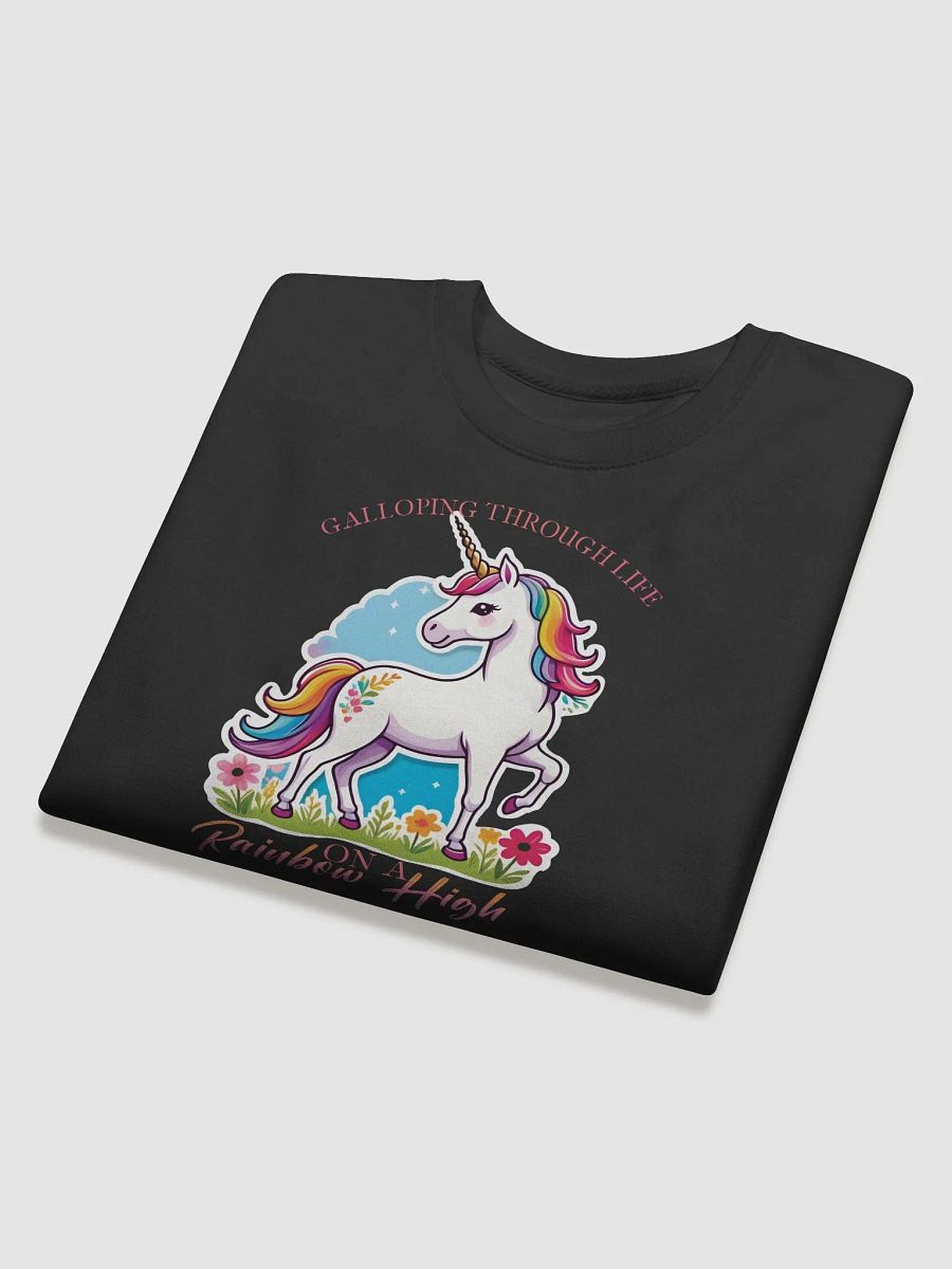 Whimsical Rainbow Aura Unicorn Sweatshirt product image (4)