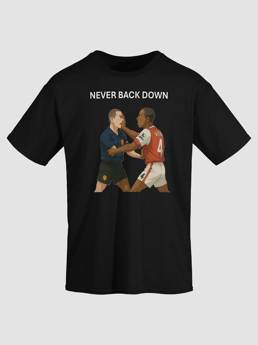 T-Shirt - Viera and Keane - Never Back Down - Iconic Moment - Arsenal vs Manchester United (Various Colours) product image (3)